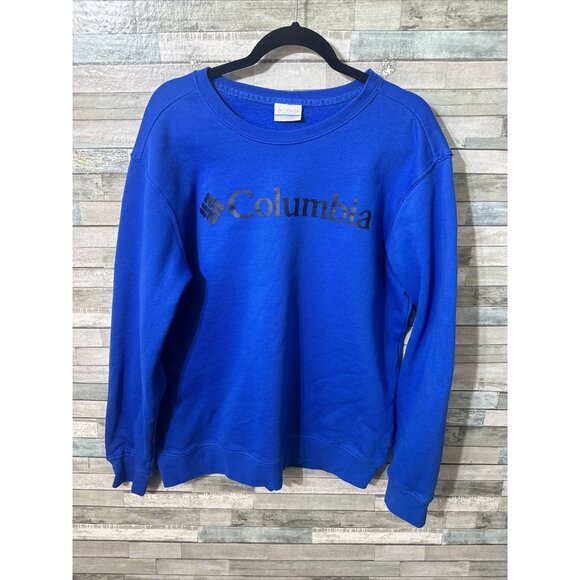Men’s Columbia Crew Neck Sweater Blue Size Large - Picture 2 of 10